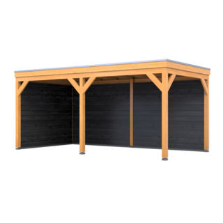 Douglas overkapping 302x492cm + wanden zwart Verando, Origin